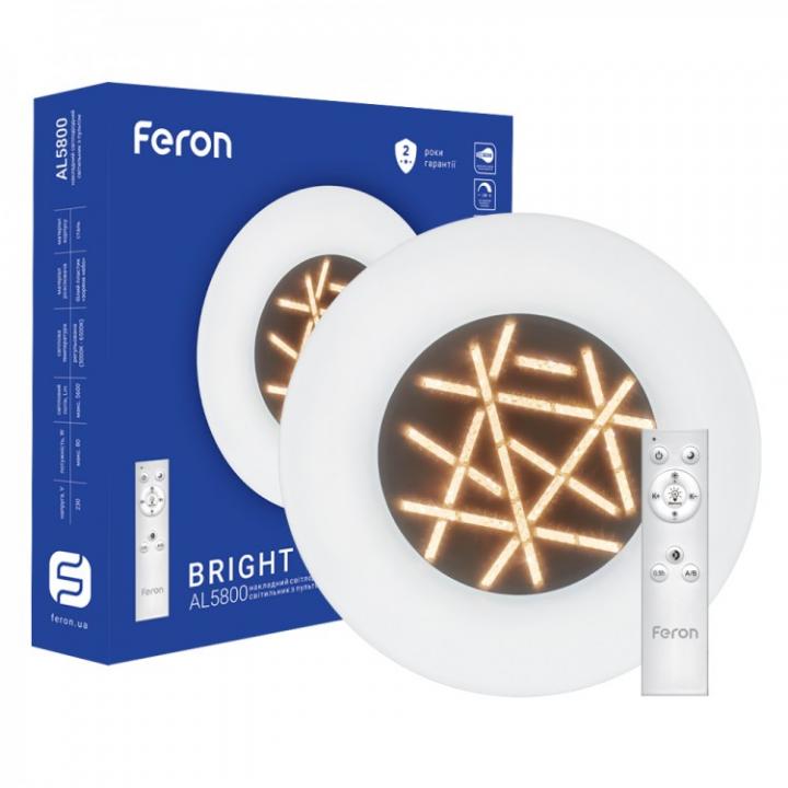 Фото Светильник LED Feron AL5800 Bright 80W 3000-6500K с пультом - снято с производства - Магазин MASMART