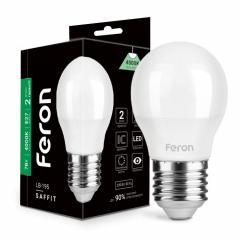 Фото Лампа LED Feron LB-195 G45 7W E27 4000K  - Магазин MASMART