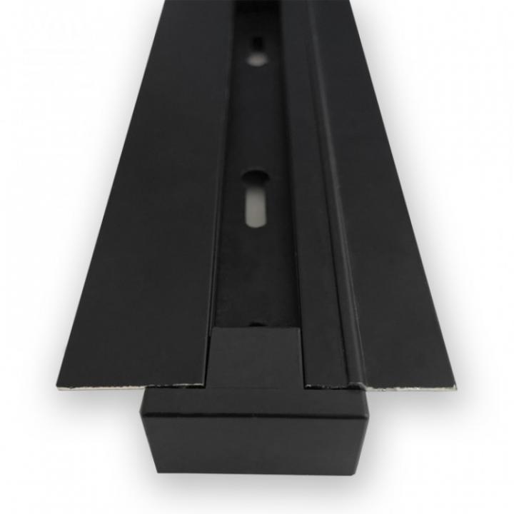Фото Шинопровод CAB1004 Feron встр, однофазный 2м для трековых светильников, черный (2м до 15кг, max 8А) - Магазин MASMART