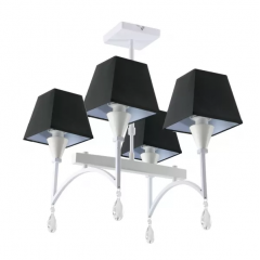 Фото Люстра Sirius Д ТС1833-4 на 4 плафона (черная)  - Магазин MASMART