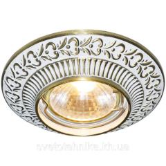 Фото Світильник Feron DL6240 MR16 G5.3 білий/золото - знято з...  - Магазин MASMART