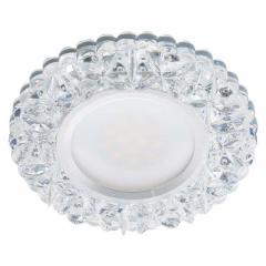 Фото Светильник Feron 7103 MR16/G5.3 прозрачный с LED подсветкой  - Магазин MASMART