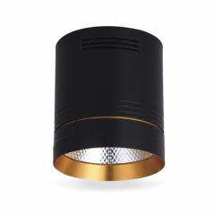 Фото Світильник LED Feron AL542 10W 4000K чорний/золото  - Магазин MASMART
