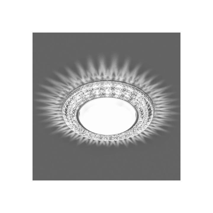 Фото Светильник Feron CD4020 GX53 прозрачный с LED подсветкой  - Магазин MASMART