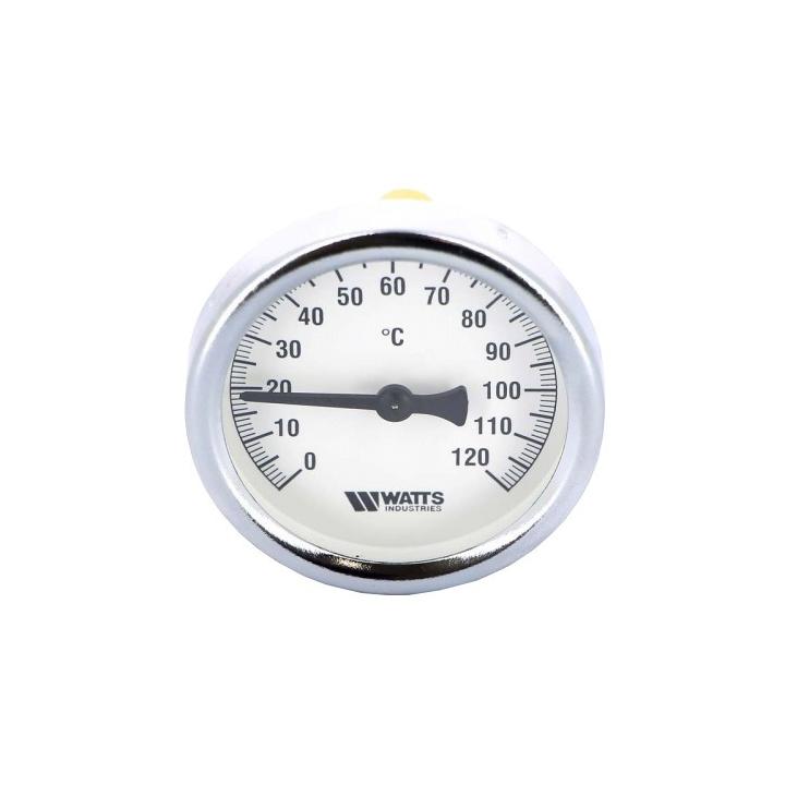 Фото Термометр фронтальный Watts 1/2" 0-120°С - Магазин MASMART