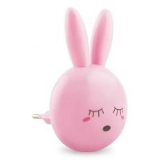Фото Ночник Feron FN1168 Зайчик розовый - снято с производства  - Магазин MASMART