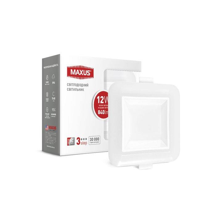 Фото Світильник LED Maxus 1-MAX-01-3-SDL-12-S 12W 3000-4100K - Магазин MASMART