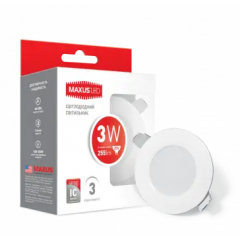 Фото Світильник LED Maxus 1-SDL-011-01 3W 4100K  - Магазин MASMART