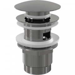 Фото Донний клапан AlcaPlast A390 Click/Clack 1 1/4" з переливом  - Магазин MASMART