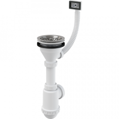 Фото Сифон для мийки AlcaPlast A447 3 1/2"  - Магазин MASMART