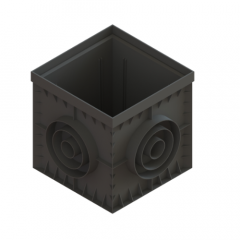 Фото Дождеприемник пластиковый Base 300х300 черный (арт. 8370)...  - Магазин MASMART