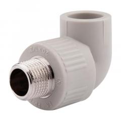 Фото Кутник ППР Ø20х1/2" З ASG-Plast (сірий)  - Магазин MASMART