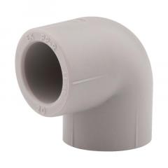 Фото Уголок ППР Ø40х90° ASG-Plast (серый)  - Магазин MASMART