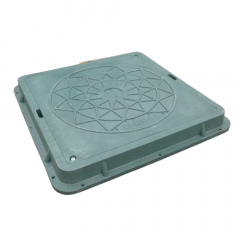 Фото Люк A15  квадратний 71х71х5см (кришка 60х60х2,5см) зелений  - Магазин MASMART