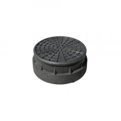 Фото Люк A15 садовий 34х10,5см (кришка 31х6см) чорний  - Магазин MASMART