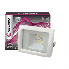 Фото Прожектор LED Velmax V-FL-106Wh 10W 6200K IP65 белый  - Магазин MASMART