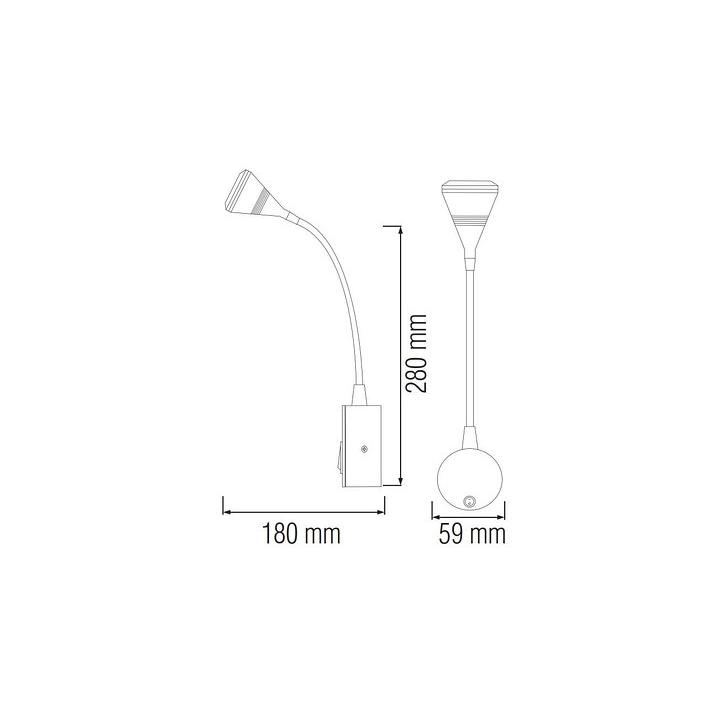 Фото Светильник  LED Horoz KUGU 3W 4200К  - Магазин MASMART