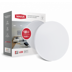 Фото Світильник LED Maxus 1-МCL-1841-01-C 18W 4100K (коло)  - Магазин MASMART