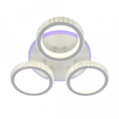 Фото Люстра LED акриловая Sirius DK5867/3 WH/RGB 102+6.5W -...  - Магазин MASMART