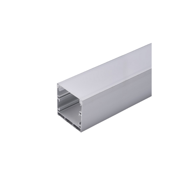 Фото Профиль для светодиодной ленты Feron CAB256 накладной, 35х35 мм серебро 2 м - Магазин MASMART