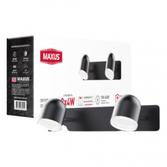 Фото Светильник LED Maxus 2-MSL-10841-WB 8W 4100K черный  - Магазин MASMART