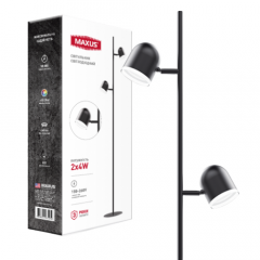 Фото Светильник LED Maxus 2-MSL-10841-FB 8W 4100K черный  - Магазин MASMART