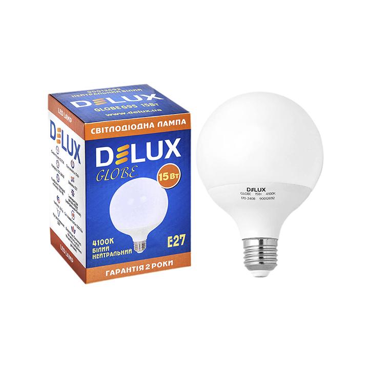 Фото Лампа LED Delux Globe G95 15w E27_4100K - Магазин MASMART