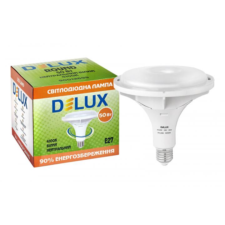Фото Лампа LED Delux Round 50w E27_4100K - Магазин MASMART