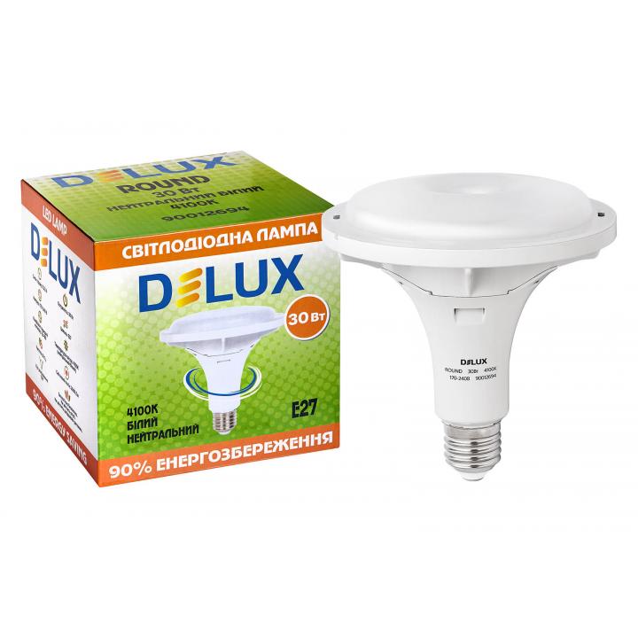 Фото Лампа LED Delux Round 30w E27_4100K - Магазин MASMART