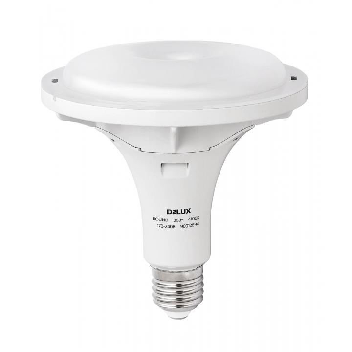 Фото Лампа LED Delux Round 30w E27_4100K  - Магазин MASMART