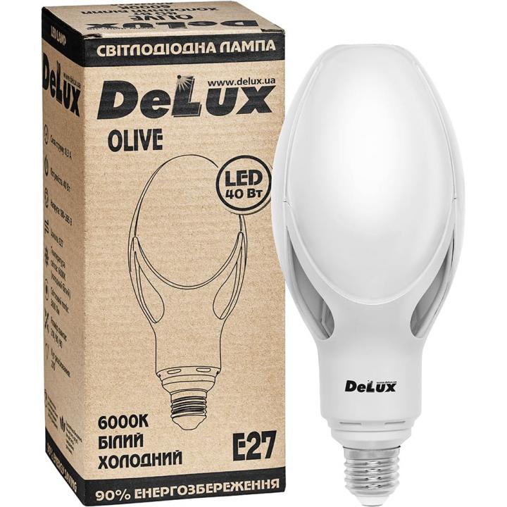 Фото Лампа LED Delux Olive 60W E27 6000K - Магазин MASMART