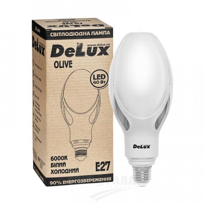 Фото Лампа LED Delux Olive 40W E27 6000K - Магазин MASMART