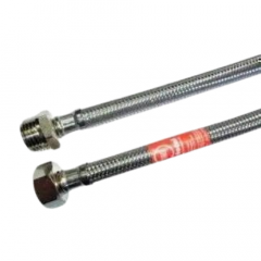 Фото Шланг для води 1/2" 0,7 м ЗВ Tucai TAQ н/ж  - Магазин MASMART