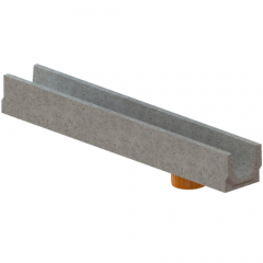 Фото Лоток водоотводной бетонный Base DN100 H125 с...  - Магазин MASMART