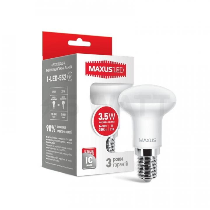 Фото Лампа Maxus 1-LED-552 R39 3.5W 4100K 220V E14 - Магазин MASMART