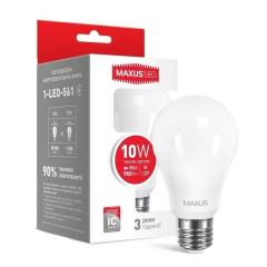 Фото Лампа Maxus 1-LED- 775 A60 10W 3000K 220V E27  - Магазин MASMART