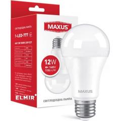 Фото Лампа Maxus 1-LED- 777 A60 12W 3000K 220V E27  - Магазин MASMART