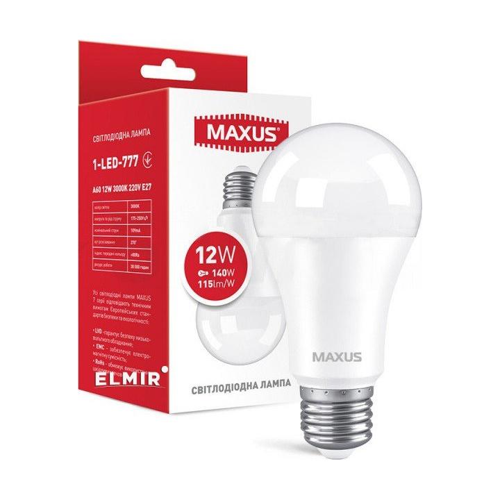 Фото Лампа Maxus 1-LED- 776 A60 10W 4100K 220V E27 - Магазин MASMART