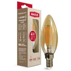 Фото Лампа Maxus 1-LED-7037 C37 FM 4W 2200K 220V E14 Amber  - Магазин MASMART