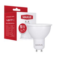 Фото Лампа Maxus 1-LED-717 MR16 5W 3000K 220V GU10  - Магазин MASMART