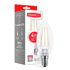 Фото Лампа Maxus 1-LED-538 C37 FM-C 4W 4100K 220V E14  - Магазин MASMART