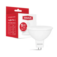 Фото Лампа Maxus 1-LED-513/713 MR16 5W 3000K 220V GU5.3  - Магазин MASMART