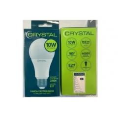Фото Лампа LED CRYSTAL A60 10W 4000K 220V РА E27 A60-001  - Магазин MASMART