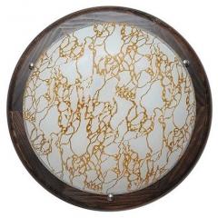 Фото 27190 Светильник Модерн белый / венге 2х60Вт Е27 d300...  - Магазин MASMART