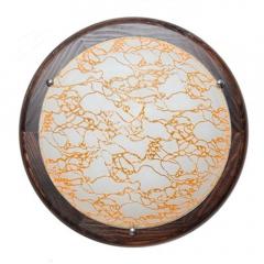 Фото 27190 Светильник Модерн золото / венге 2х60Вт Е27 d300  - Магазин MASMART