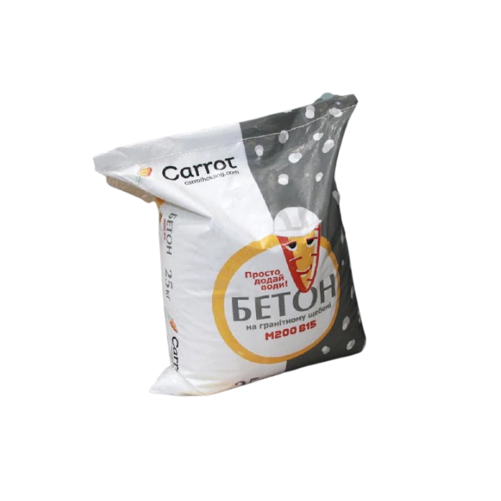 Фото Сухий бетон Carrot М200 В15 (25 кг) - Магазин MASMART