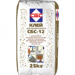 Фото Клей для керамогранита СБС 12 25 кг  - Магазин MASMART