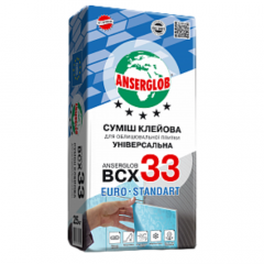 Фото Клей для плитки Anserglob BCX33 25кг  - Магазин MASMART