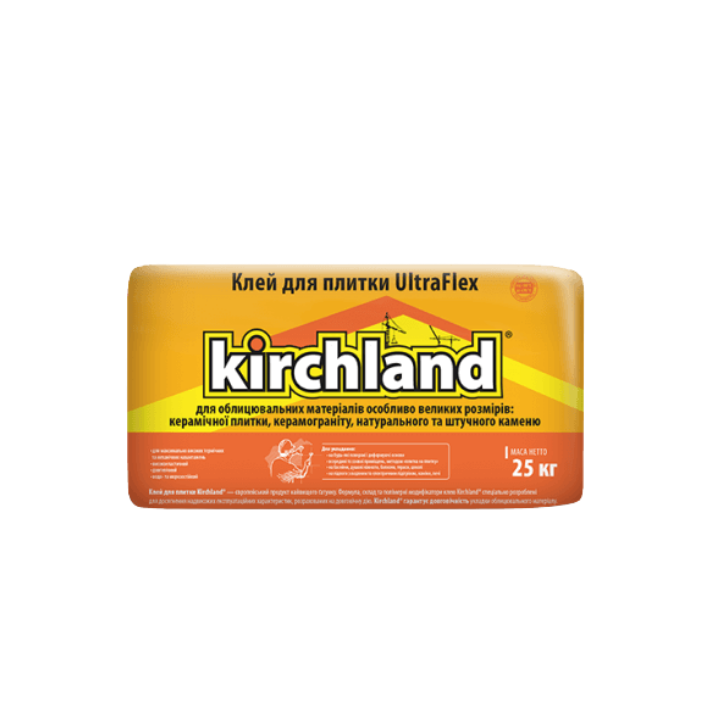 Фото Клей для плитки еластичний Kirchland UltraFlex 25 кг - Магазин MASMART