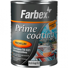Фото Грунтовка Farbex ГФ-021 антикорозійна сіра 2,8 кг  - Магазин MASMART